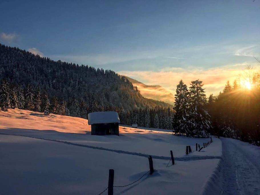 Neu - Ferienhaus Moritz & Josie Zur Alleinnutzung Ohlstadt Esterno foto